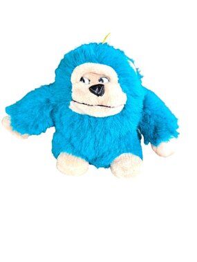 Vintage Fable Toy Rillercore Blue Gorilla Side Eye Plush Hanging Stuffed Animal